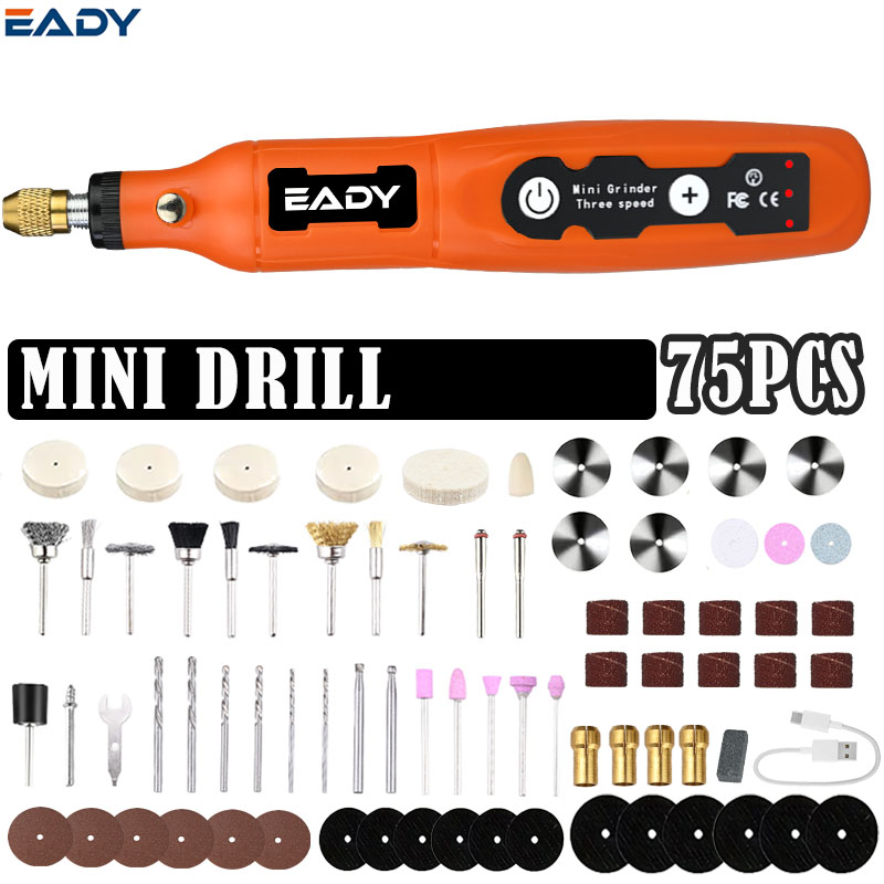 Art Craft Wood - Bor Mini Tanpa Kabel USB &
