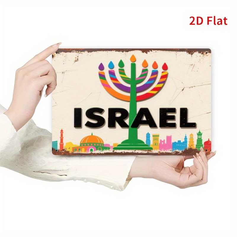 Art & Craft Jojo - CIFBUY Hiasan Dinding Aluminium Vintage, Papan