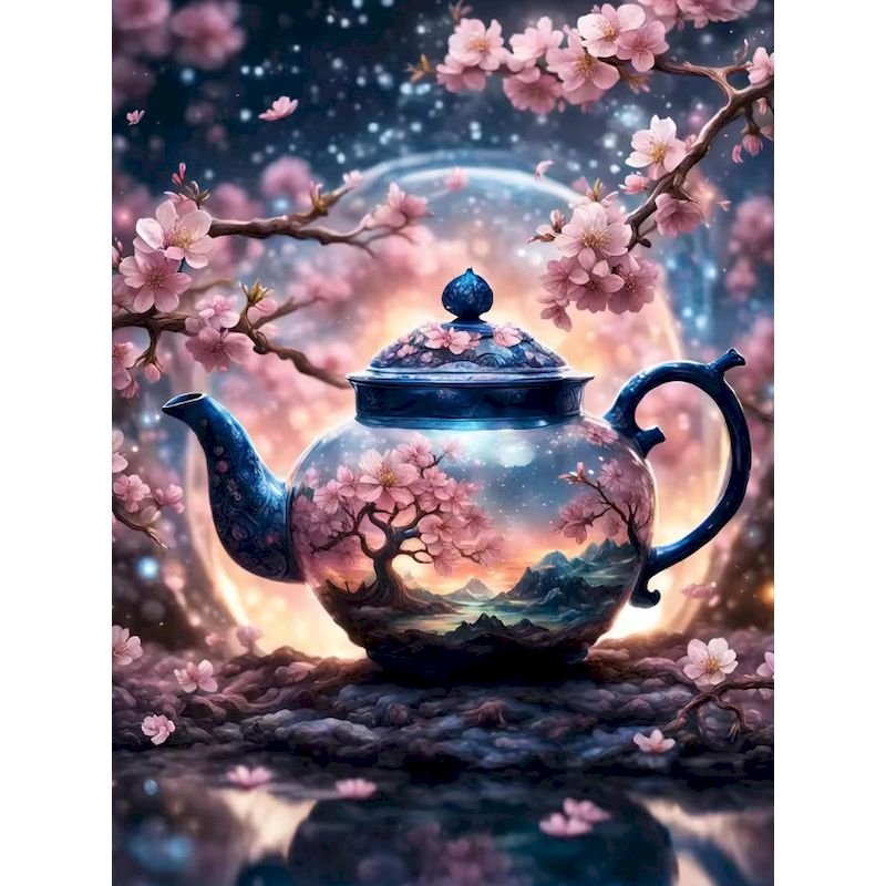 Art Craft Number - GATYZTORY Teapot Paint By Numbers Seni