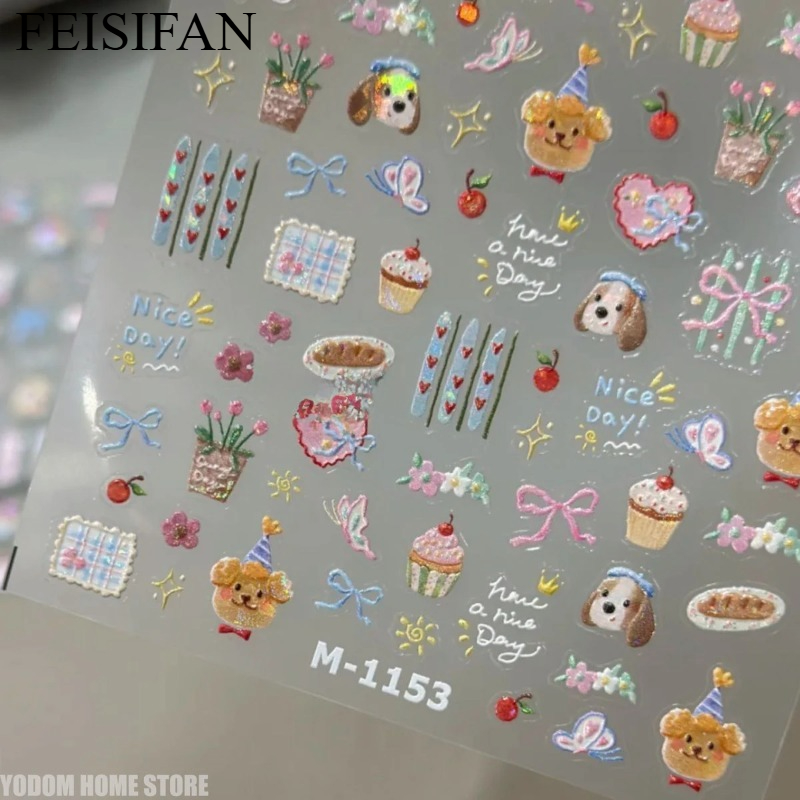 Art Craft Doodle - 2 Buah Stiker Doodle Anak Anjing