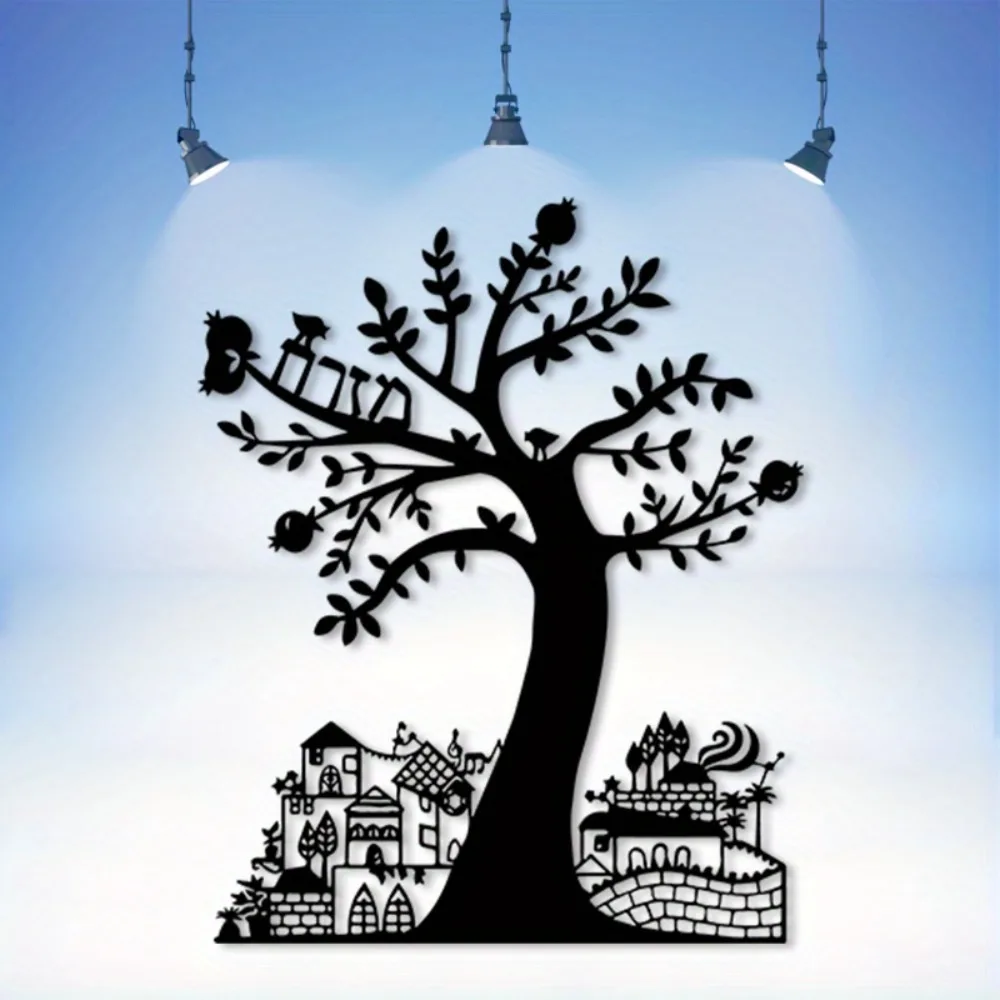 Art Craft Tree - CIFBUY Hiasan Dinding Logam Pohon Delima