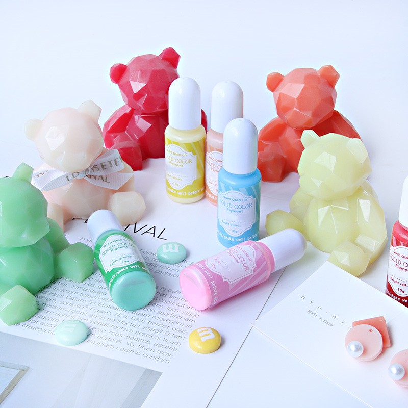 Resin Pigment Powder - Pigmen cair 18 warna cerah untuk