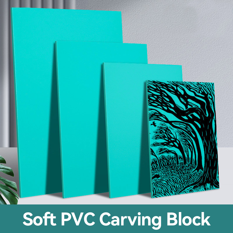 Lino Printing Block - Kit Blok Cetak Karet Linoleum Lunak