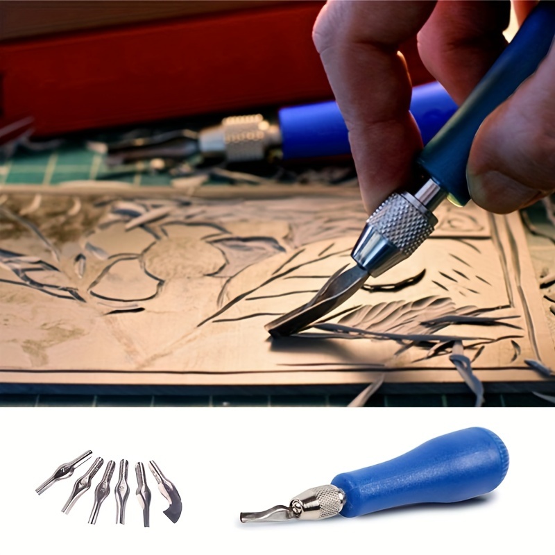 Lino Printing Block - Peralatan Pemotong Linoleum, Alat Ukir, Perlengkapan