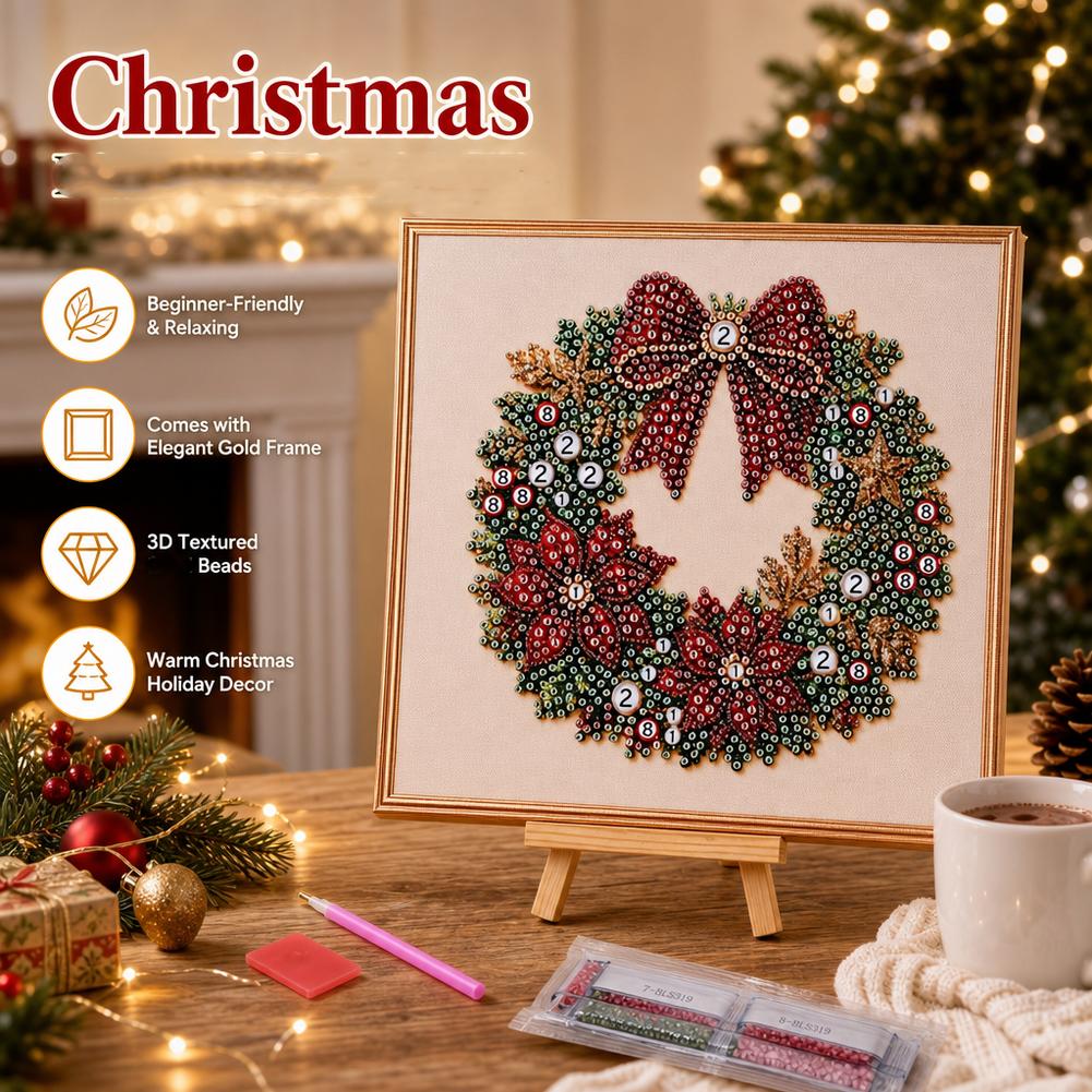 Art Craft For Adults - Set Lukisan Berlian Mutiara Natal dengan