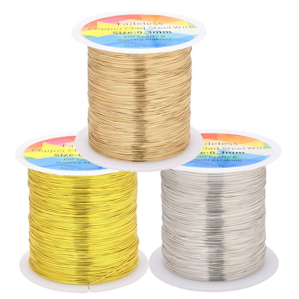 Art Craft Wire - 100M/328ft Kawat Baja Berlapis Tembaga Tak