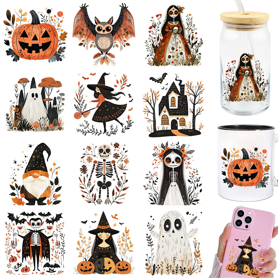 2pcs Stiker Transfer UV DTF Mo - Art And Craft Autumn ulasan dan harga