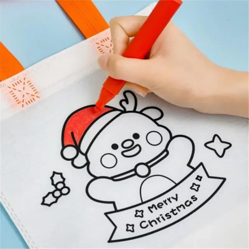 Tas Grafiti Natal Kartun DIY,  - Art And Craft For Xmas ulasan dan harga