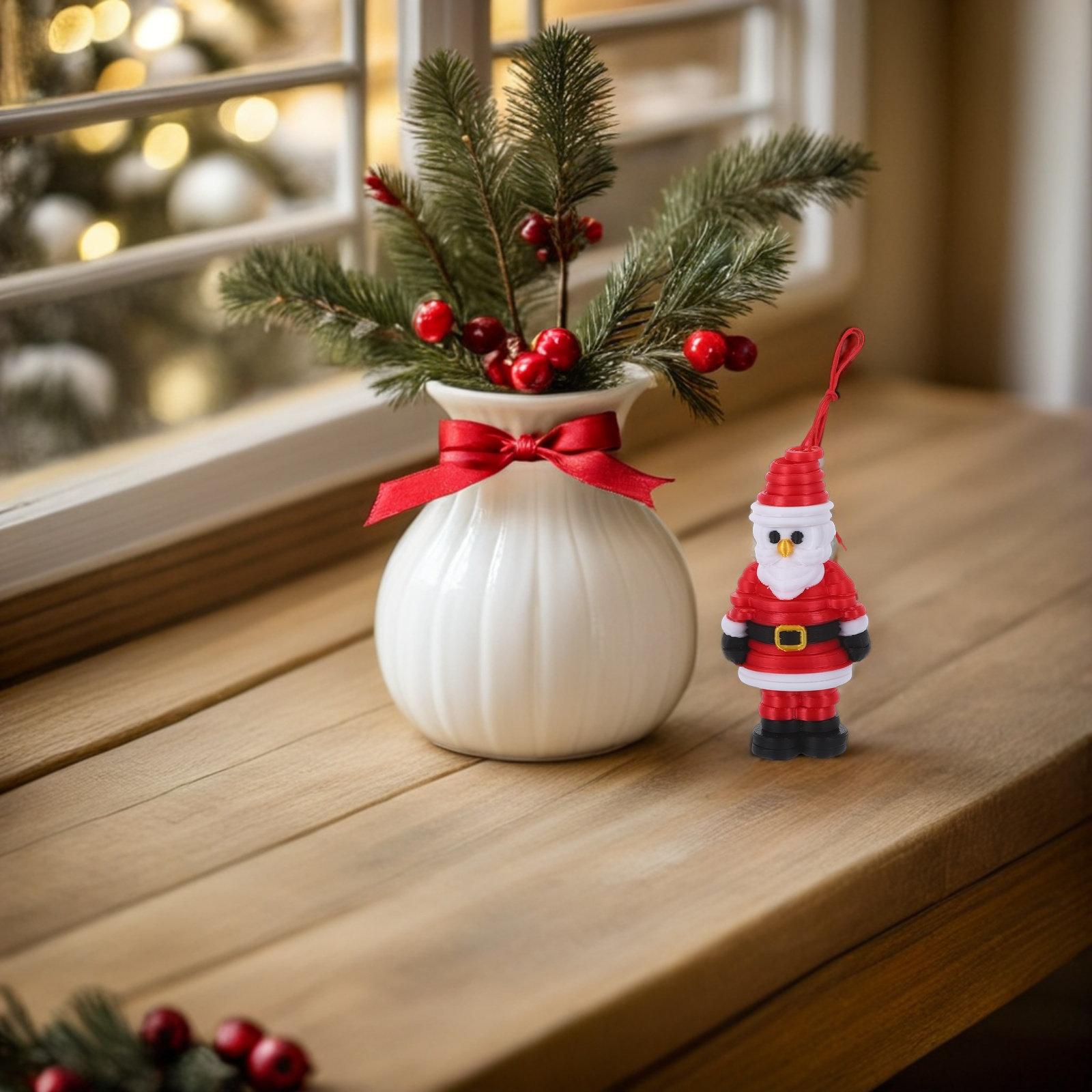 1Set Kit DIY Ornamen Santa den - Art And Craft For Xmas ulasan dan harga