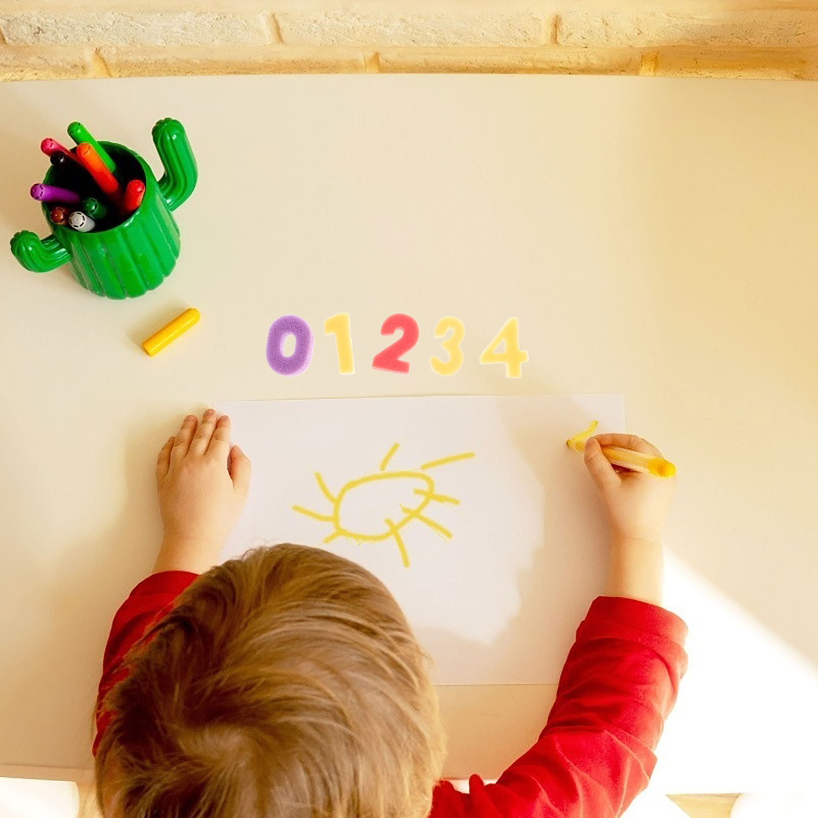 1Set Set Stempel Spons Anak-An - Art Craft Number ulasan dan harga