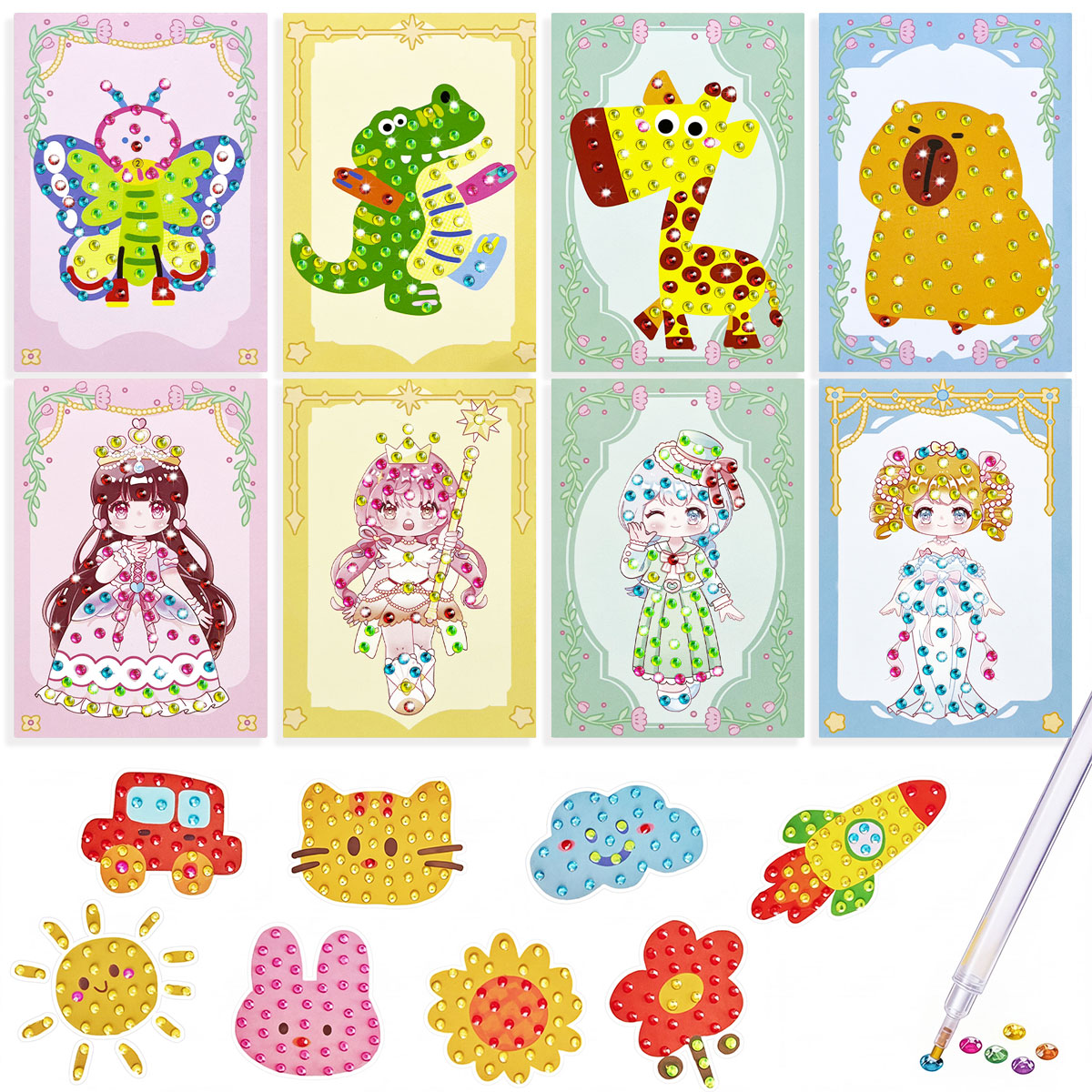 16 Pcs Perlengkapan Gem Kit DI - Art Craft Number ulasan dan harga
