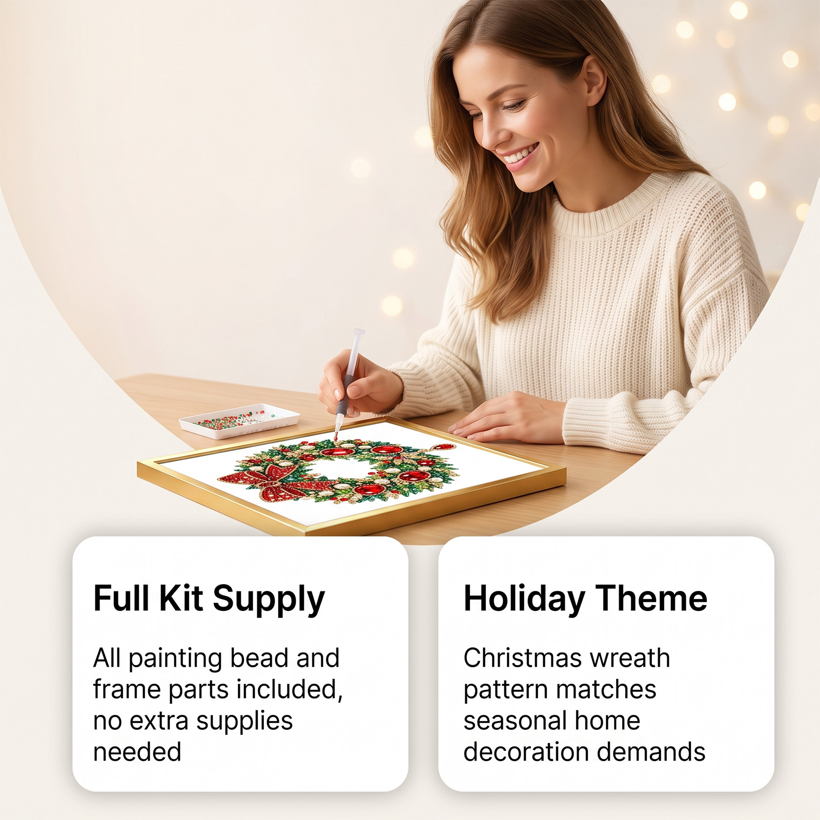 Kit Lukisan Berlian DIY Natal  - Art And Craft For Xmas ulasan dan harga