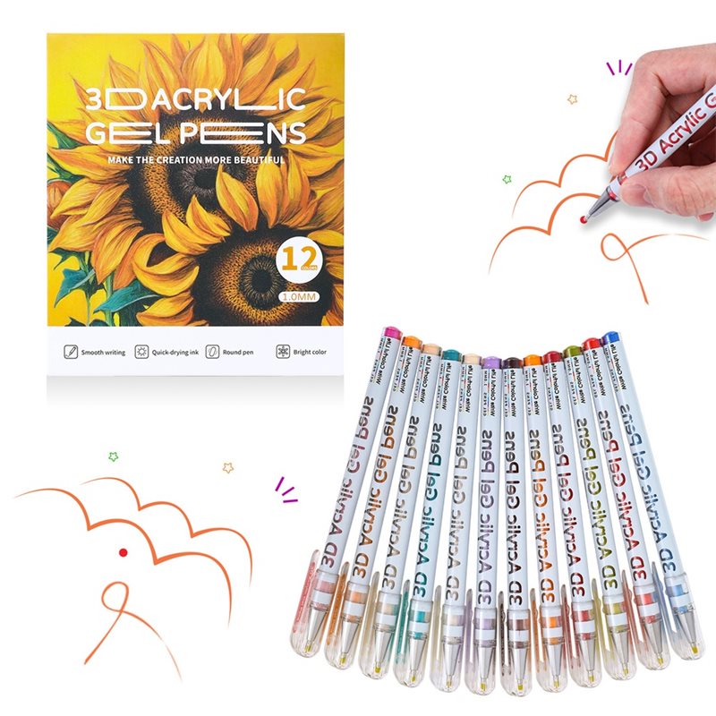 【FITTING】Set Pena Gel Lava Ber - Art Craft Doodle ulasan dan harga