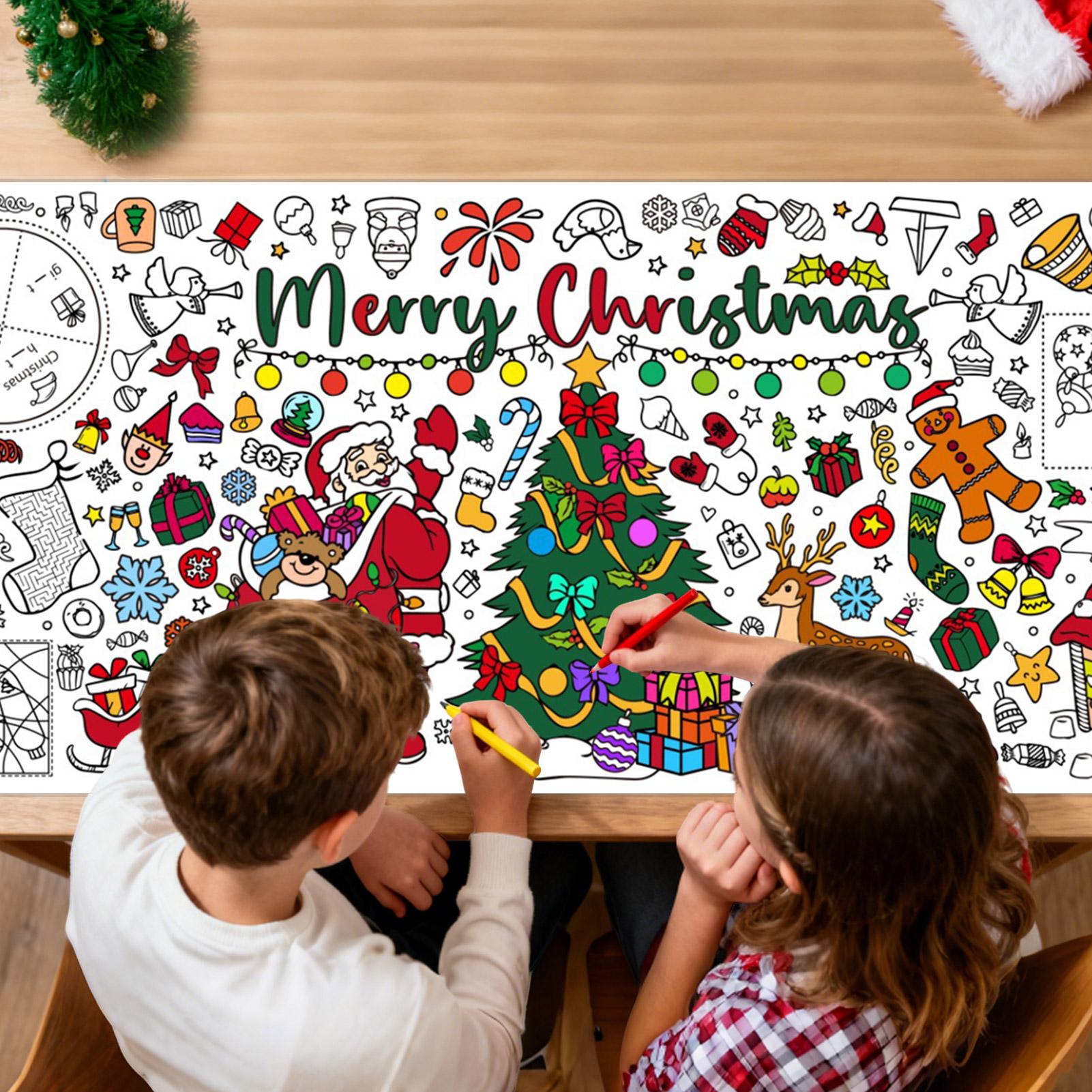 Poster Mewarnai Raksasa Natal, - Art And Craft For Xmas ulasan dan harga