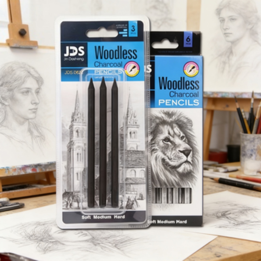Pensil Arang Profesional Set L - Sketching Charcoal Set ulasan dan harga