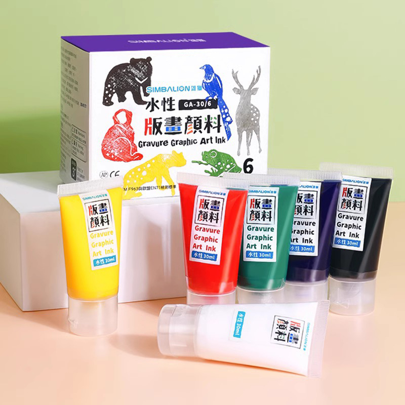 8 Warna 230Ml Tinta Cetak Berb - Lino Printing Block ulasan dan harga