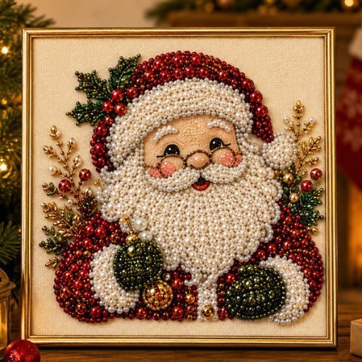 Kit Seni Mutiara 3D Natal DIY, - Art And Craft For Xmas ulasan dan harga