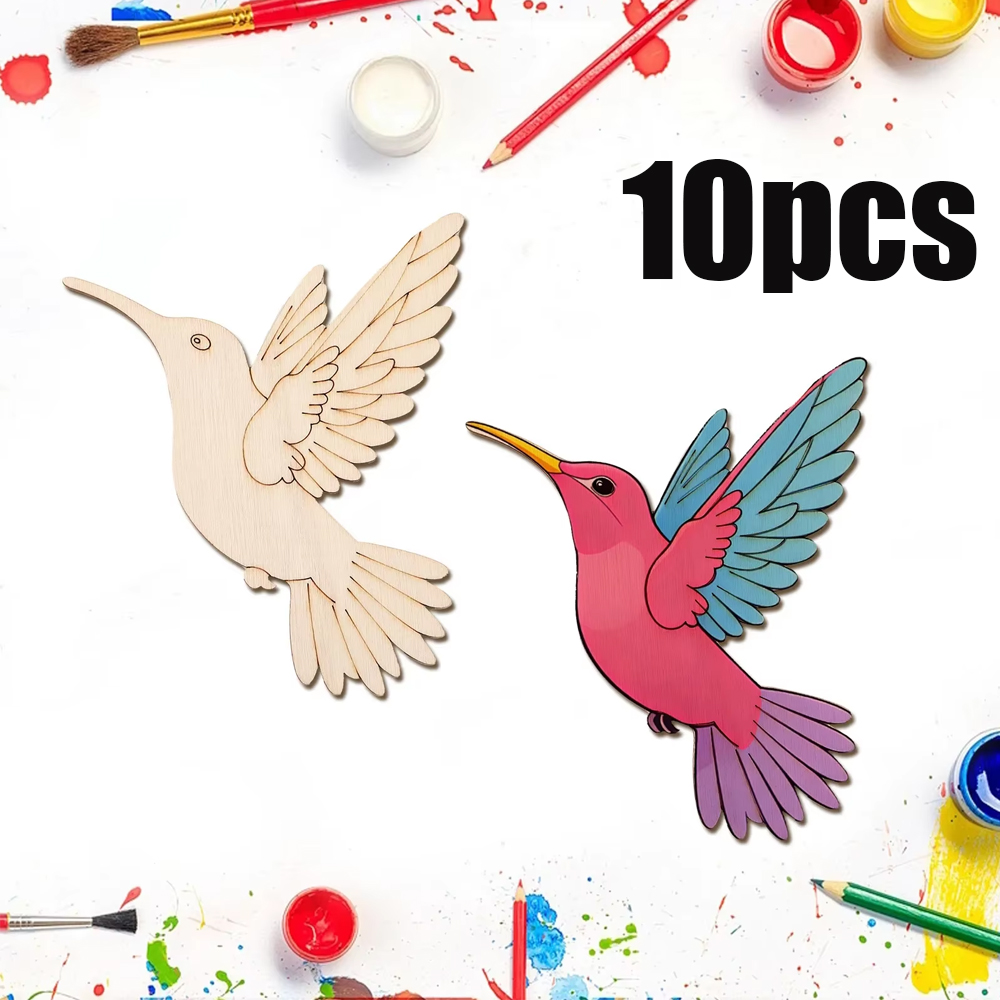 10 Buah Potongan Burung Hewan  - Art Craft Wood ulasan dan harga