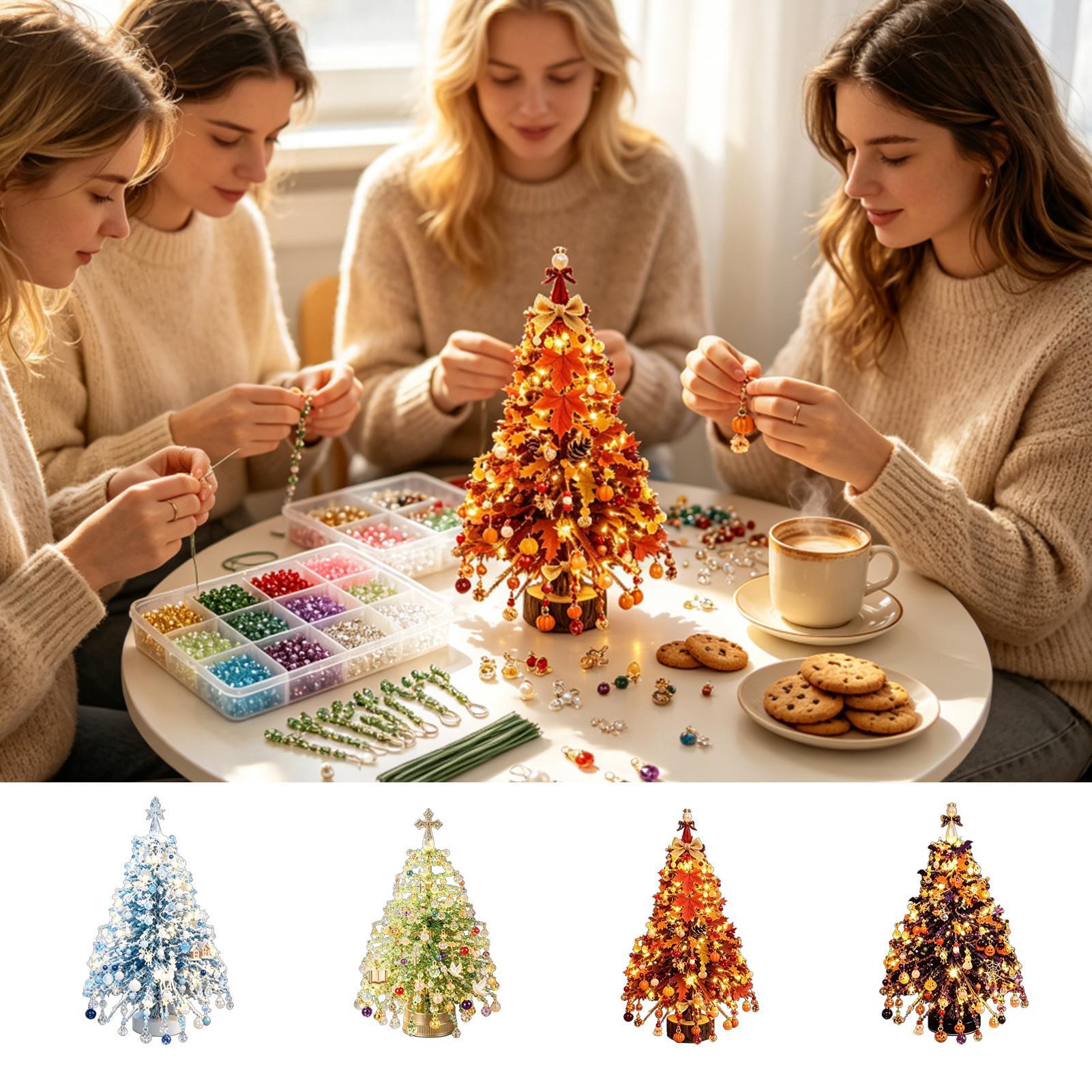 Kit Pohon Natal Berhias Manik- - Art Craft Tree ulasan dan harga