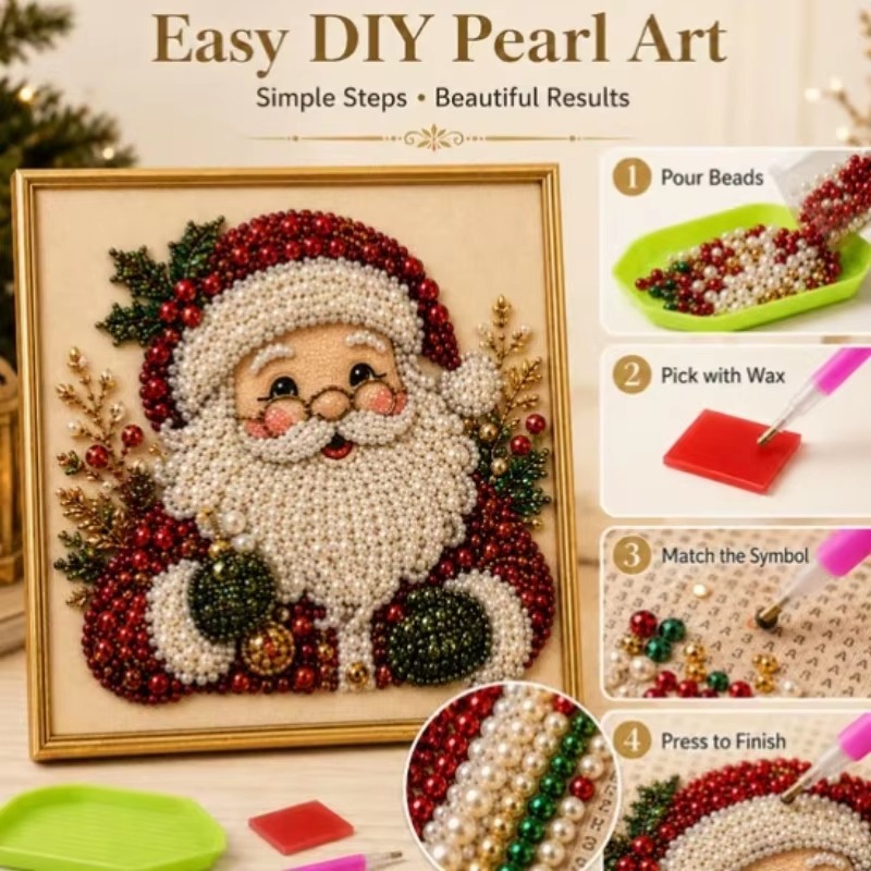 Kit Lukisan Mutiara Rhinestone - Art And Craft For Xmas ulasan dan harga