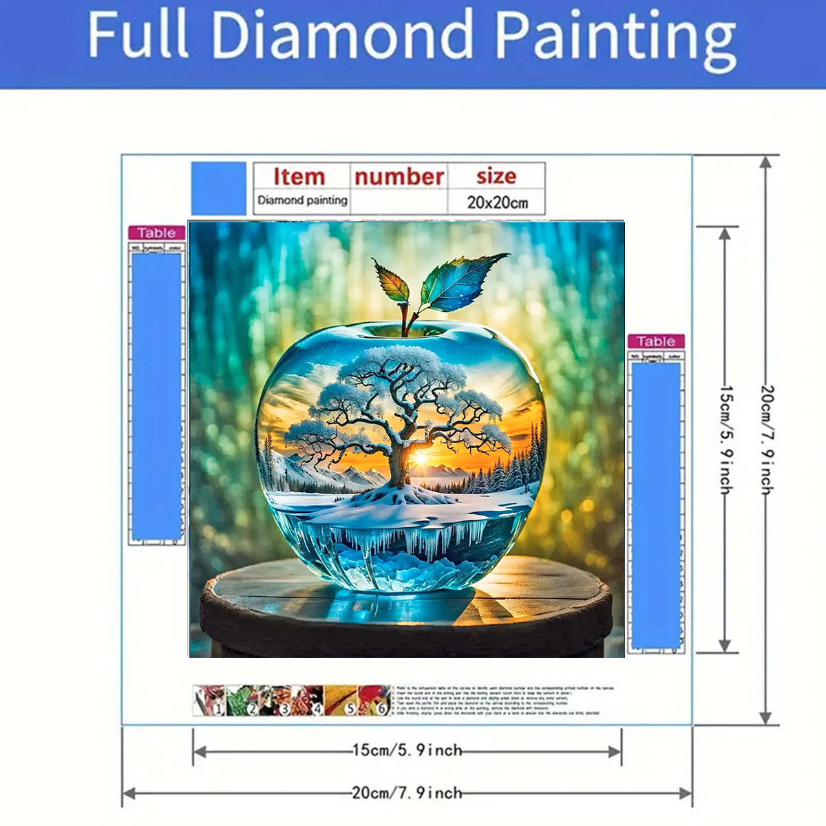 Set Lukisan Berlian Pola Apel, - Art Craft For Adults ulasan dan harga