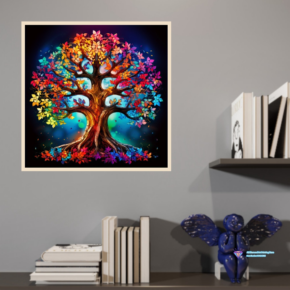 Kit Lukisan Berlian Bulat Pers - Art Craft Tree ulasan dan harga