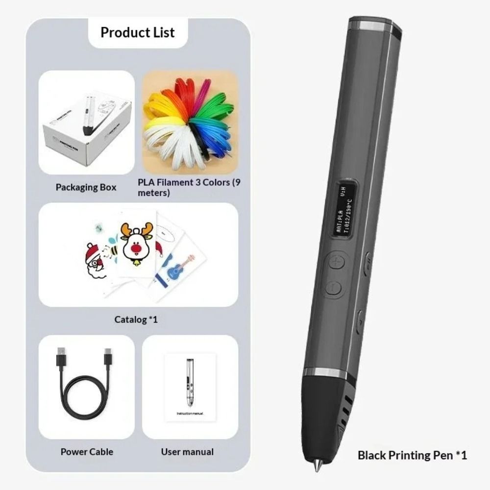 Pena Cetak 3D Layar OLED Profe - Art Craft Doodle ulasan dan harga
